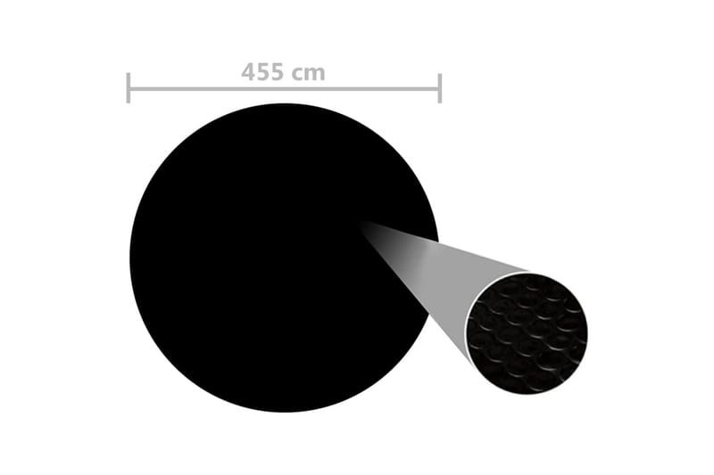 Poolovertræk 455 cm Pe Sort - Have - Udendørsbad - Pooltilbehør - Poolbeskyttelse - Poolovertræk & poolcover