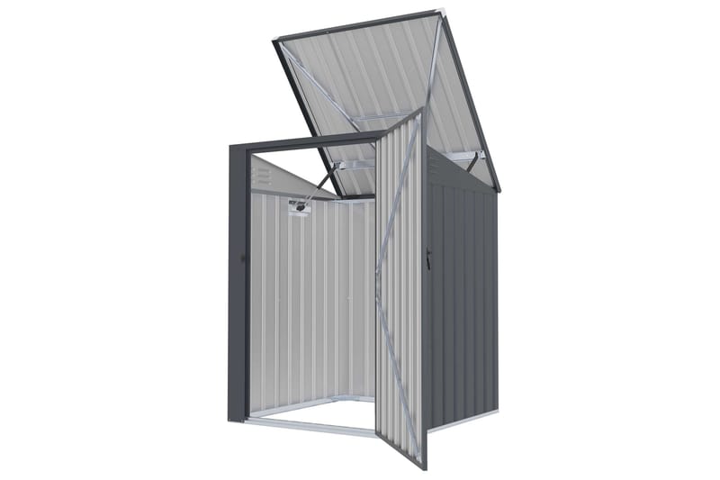 Fornorth Skraldeskur 98x101x131 cm - Hvid - Have - Udestue & fritidshus - Opbevaringsskur & haveskur - Skraldespandsskjuler