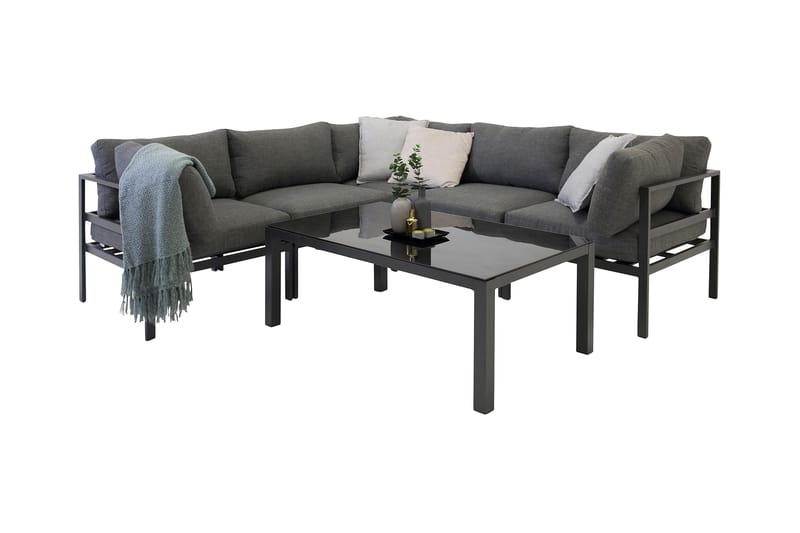 Copacabana Sofabord 120 cm Sort - Venture Home - Havemøbler - Balkon - Balkonmøbler - Altanborde