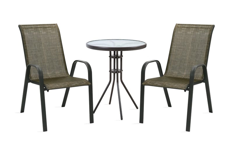 Møbelsæt DUBLIN bord og 2 stole D60xH70cm - Havemøbler børn - Altansæt - Cafesæt