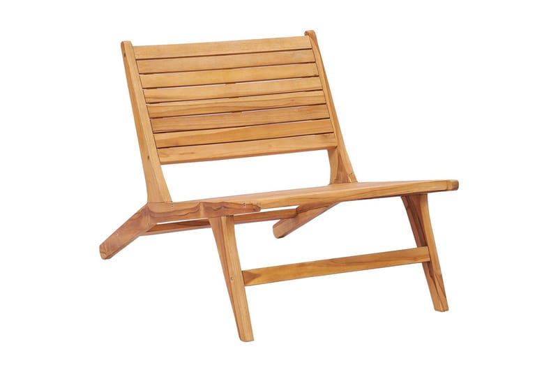 Havestol Massivt Teaktræ - Brun - Spisebordsstole udendørs - Altanstole