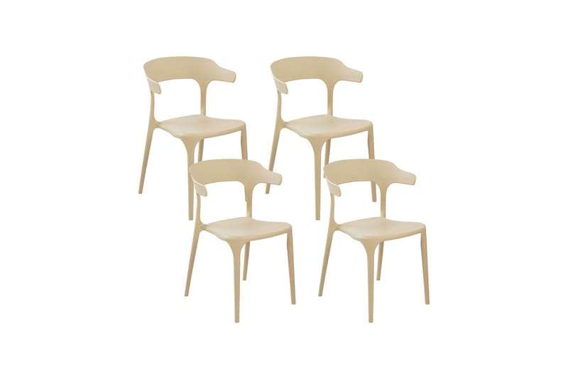 Squinzano Armstol 4 stk - Beige - Havemøbler - Balkon - Balkonmøbler - Altanstole