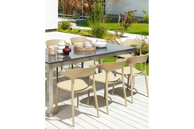 Squinzano Armstol 8 stk - Beige - Havemøbler - Balkon - Balkonmøbler - Altanstole