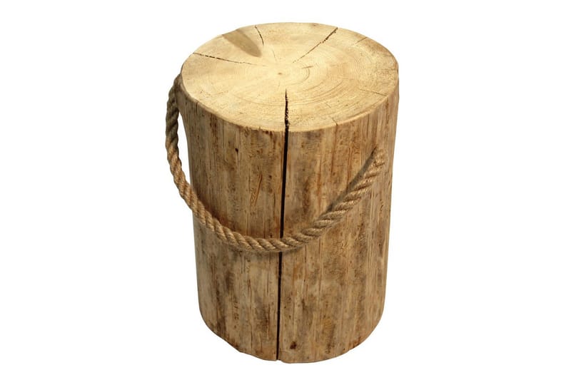 Stub EcoFurn Pölkky 45 cm ×25-35 cm Natur - Havemøbler - Balkon - Balkonmøbler - Altanstole