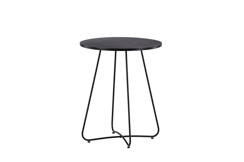 Bacong Cafébord 60 cm Rund - Sort - Havemøbler - Havebord - Cafebord