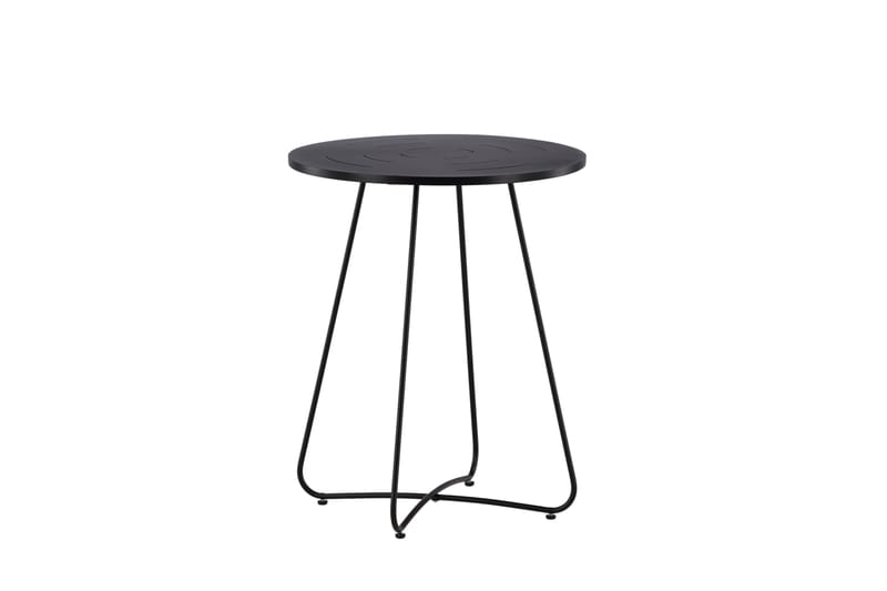 Bacong Cafébord 60 cm Rund - Sort - Havemøbler - Havebord - Cafebord