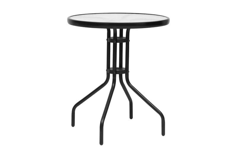 havebord Ø60x70 cm stål sort - Sort - Spisebord & havebord