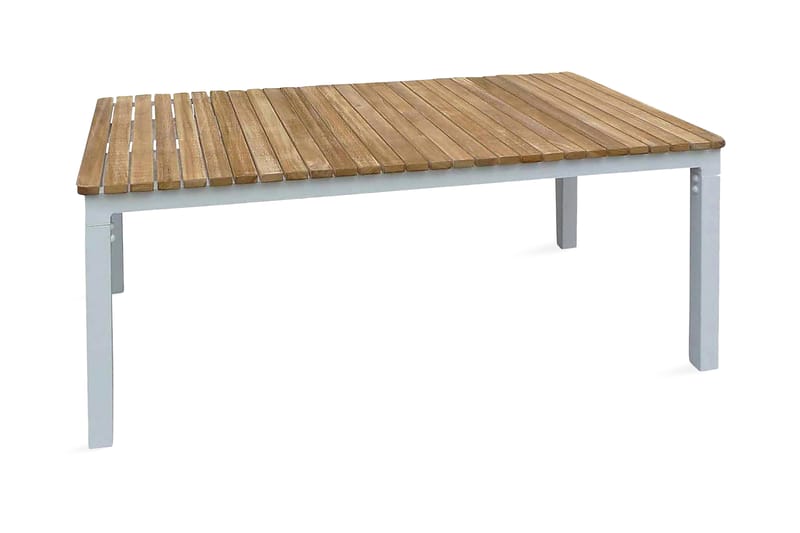 Brasilia Sofabord 110x60 - Teak/Hvid - Havemøbler - Havebord - Loungeborde & Sofaborde udendørs