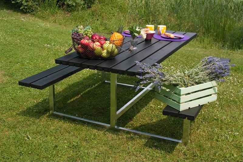 Basic bord- og bænkesæt - længde 177 cm - Havemøbler - Havebord - Picnicbord