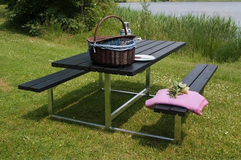 Basic bord- og bænkesæt - længde 177 cm - Havemøbler - Havebord - Picnicbord