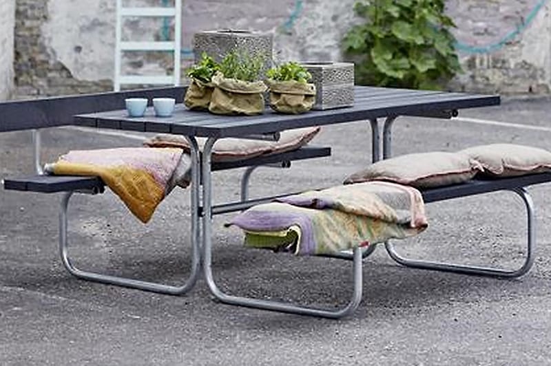 Classic bord- og bænkesæt B: 155 L: 177 H: 73 cm - Havemøbler - Havebord - Picnicbord