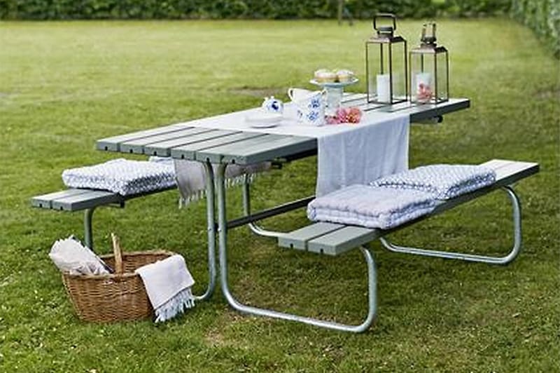 Classic bord- og bænkesæt B: 155 L: 177 H: 73 cm - Havemøbler - Havebord - Picnicbord