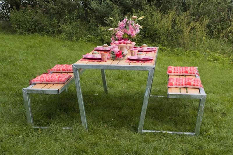 Zigma Picnicbord med Bænk uden ryglæn - Neutral - Havemøbler - Havebord - Picnicbord