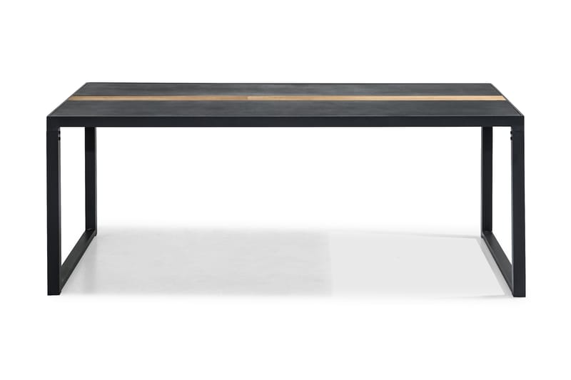 Bastian Spisebord 200x100 cm - Sort/Teak - Havemøbler børn - Spisebord & havebord