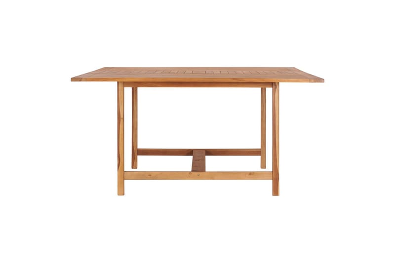 Havebord 150x150x76 cm Massivt Teaktræ - Brun - Havemøbler - Havebord - Spisebord & havebord