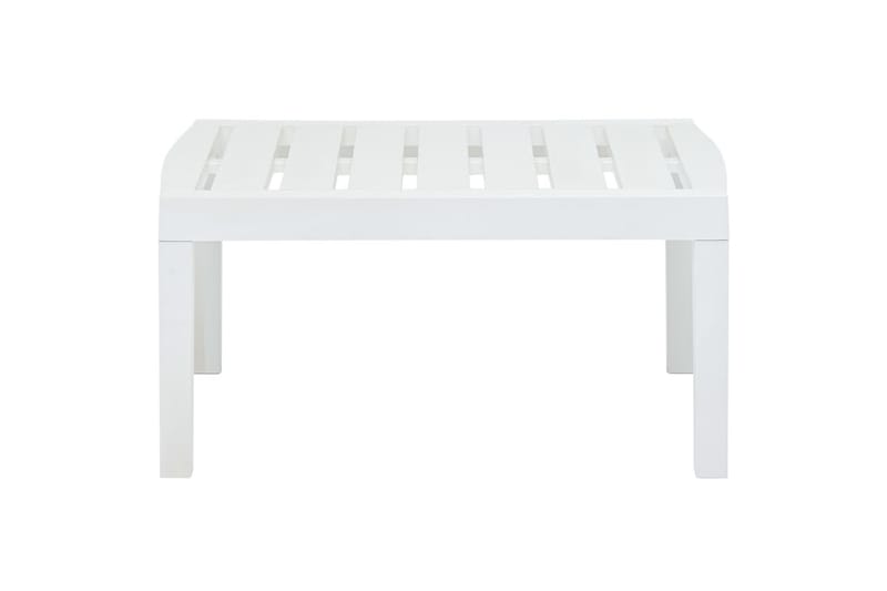 Havebord 78x55x38 cm Plastik Hvid - Hvid - Havemøbler - Havebord - Spisebord & havebord