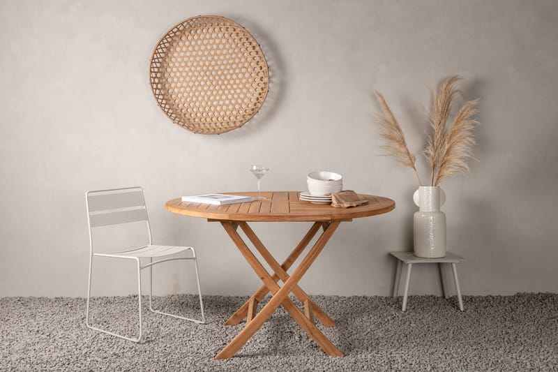 Kenya Spisebord Ø120 cm - Beige - Havemøbler - Havebord - Spisebord & havebord