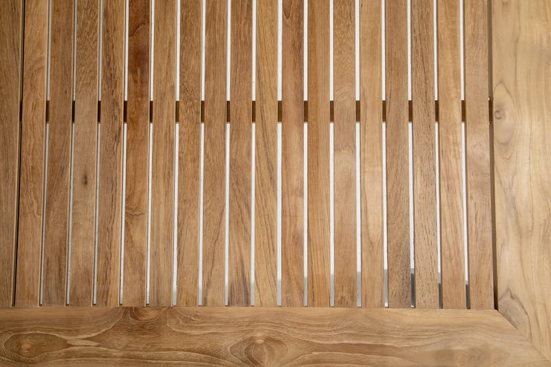 Las Vegas Udvideligt Spisebord 152-210x90 cm - Sort/Teak - Havemøbler - Havebord - Spisebord & havebord