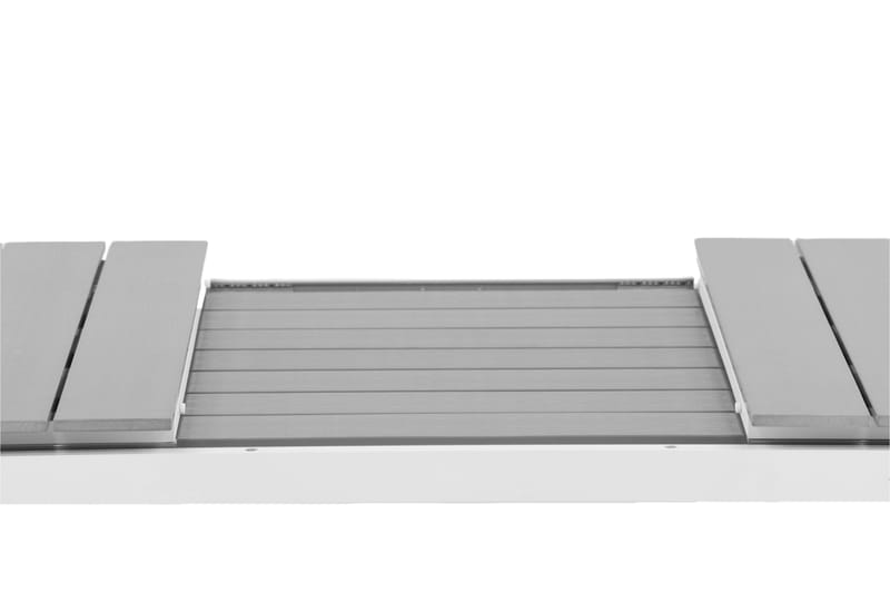 Levels Udvideligt Spisebord 160-240 cm - Hvid/Grå - Havemøbler - Havebord - Spisebord & havebord