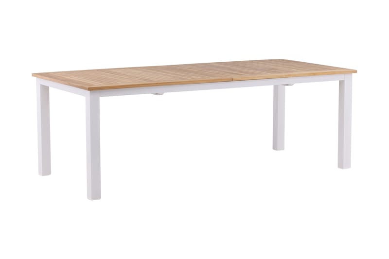 Panama Udvideligt Spisebord 224-324 cm - Teak/Hvid - Havemøbler - Havebord - Spisebord & havebord