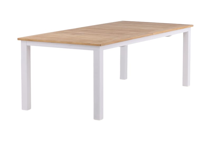 Panama Udvideligt Spisebord 224-324 cm - Teak/Hvid - Havemøbler - Havebord - Spisebord & havebord