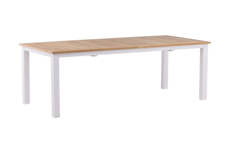 Panama Udvideligt Spisebord 224-324 cm - Teak/Hvid - Havemøbler - Havebord - Spisebord & havebord