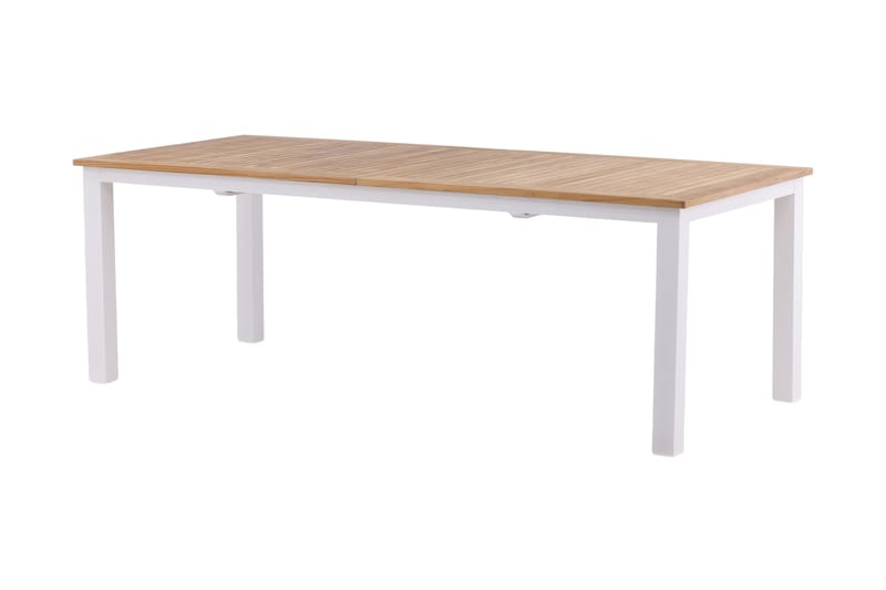 Panama Udvideligt Spisebord 224-324 cm - Teak/Hvid - Havemøbler - Havebord - Spisebord & havebord