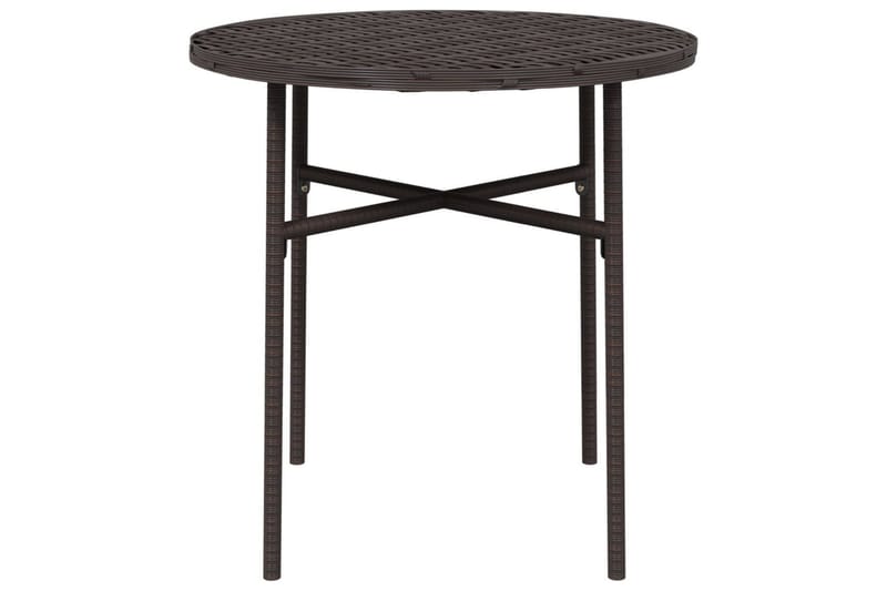 tebord 45 cm polyrattan brun - Brun - Havemøbler - Havebord - Spisebord & havebord