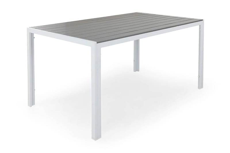 Tunis Bord 150x90 cm - Hvid/Grå - Havemøbler børn - Spisebord & havebord