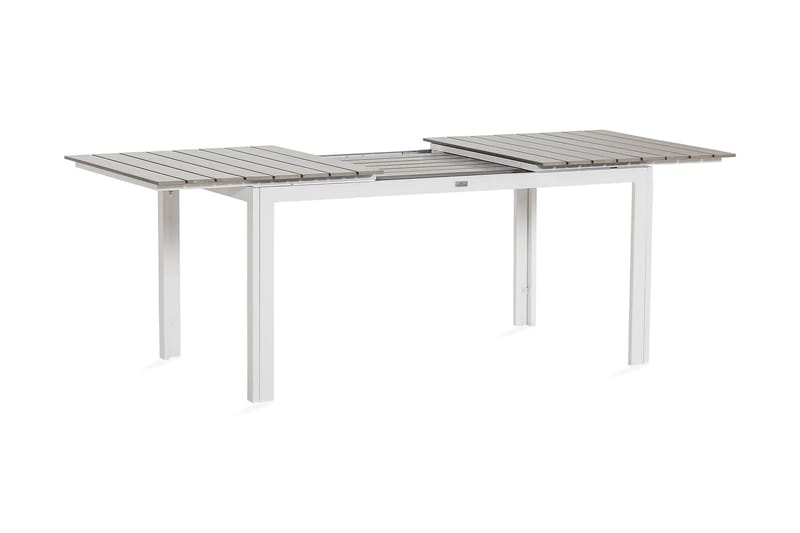 Tunis Udvideligt Spisebord 160-200x90 cm - Hvid/Grå - Havemøbler børn - Spisebord & havebord