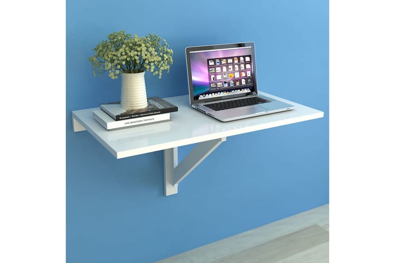 Væghængt Klapbord Hvid 100 X 60 Cm - Hvid - Havemøbler - Havebord - Spisebord & havebord