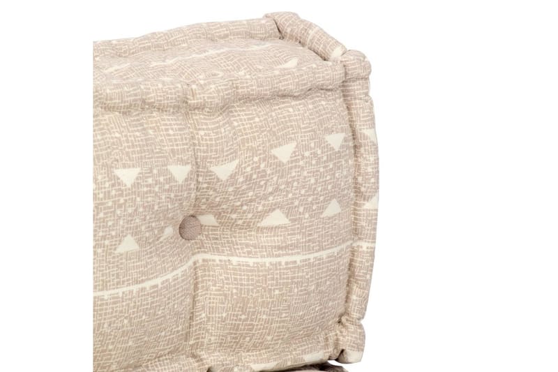 Hynde Til Pallesofa Stof Patchwork Beige - Beige - Havemøbler - Hynder - Hynder til bænk & havesofa