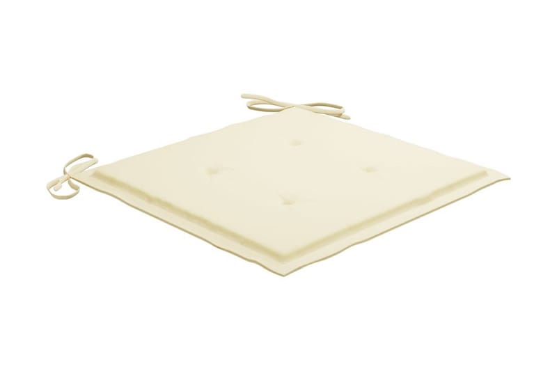 hynder til havestol 4 stk. 50x50x4 cm stof beige - Beige - Havemøbler - Hynder - Hynder til bænk & havesofa