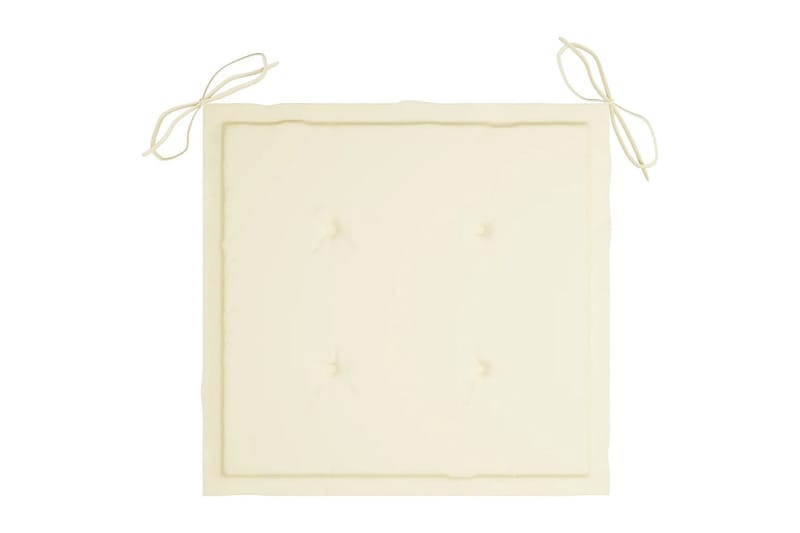 hynder til havestol 4 stk. 50x50x4 cm stof beige - Beige - Havemøbler - Hynder - Hynder til bænk & havesofa