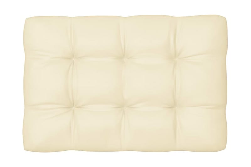 pallehynde 120x80x12 cm stof cremefarvet - Creme - Havemøbler - Hynder - Hynder til bænk & havesofa