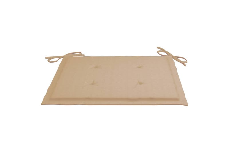 Hynder Til Havestol 2 Stk. 40x40x4 cm Stof Beige - Beige - Havemøbler - Hynder - Siddehynder