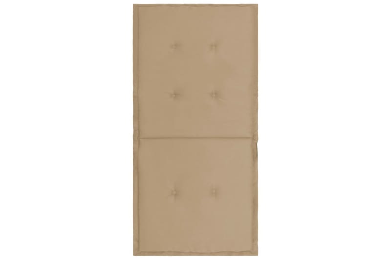 Hynder Til Havestol 2 Stk. 100x50x3 cm Beige - Beige - Havemøbler - Hynder - Siddehynder