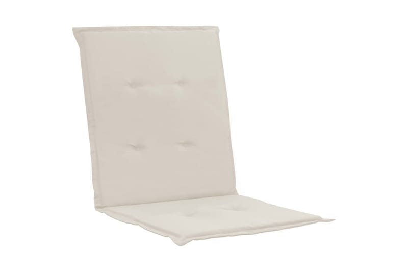 Hynder Til Havestol 2 stk. 100x50x3 cm Cremefarvet - Creme - Havemøbler - Hynder - Siddehynder