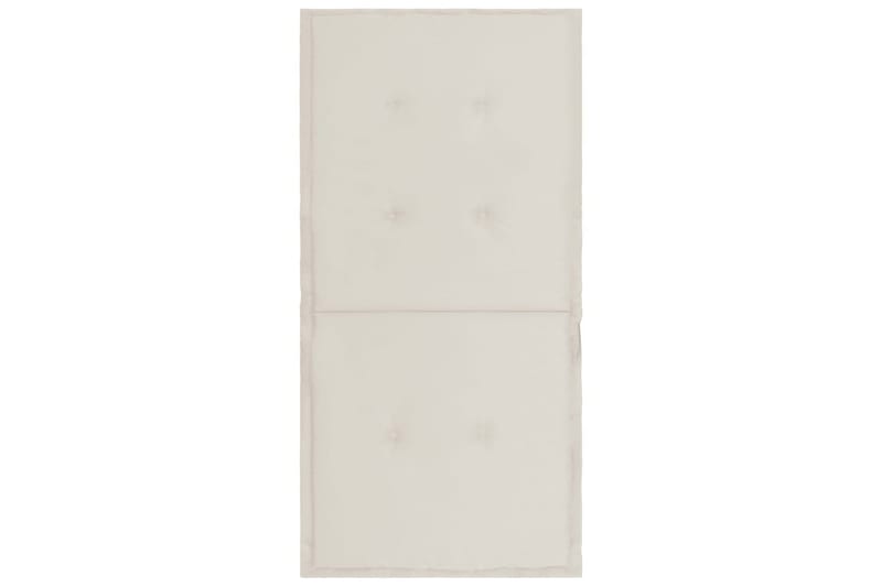 Hynder Til Havestol 2 stk. 100x50x3 cm Cremefarvet - Creme - Havemøbler - Hynder - Siddehynder