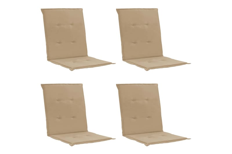 Hynder Til Havestol 4 Stk. 100x50x3 cm Beige - Beige - Siddehynder