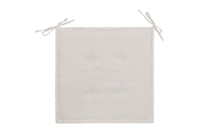 Hynder Til Havestol 4 stk. 40x40x3 cm Cremefarvet - Creme - Havemøbler - Hynder - Siddehynder