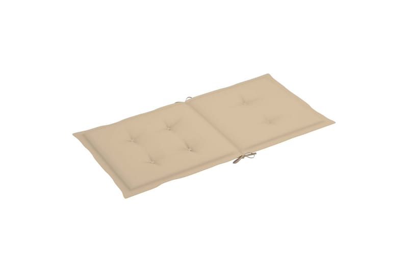 hynder til havestole 6 stk. 100x50x4 cm beige - Beige - Havemøbler - Hynder - Siddehynder