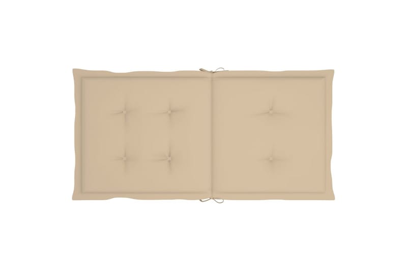 hynder til havestole 6 stk. 100x50x4 cm beige - Beige - Havemøbler - Hynder - Siddehynder