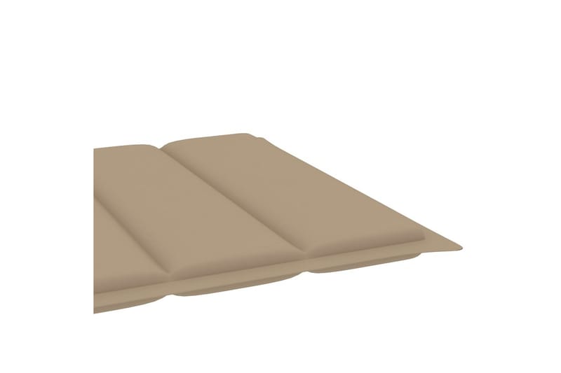 hynde til liggestol 200x50x4 cm stof beige - Beige - Havemøbler - Hynder - Solvognshynder