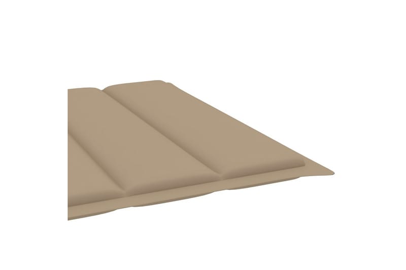 hynde til liggestol 200x70x4 cm stof beige - Beige - Havemøbler - Hynder - Solvognshynder