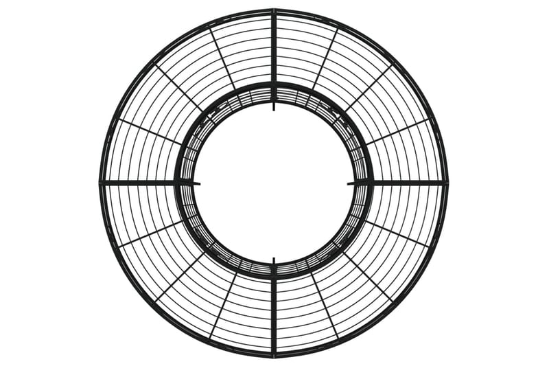beBasic bænk til træ Ã˜137 cm rund stål sort - Sort - Havemøbler - Havesofaer & bænke - Udendørs bænk & havebænk