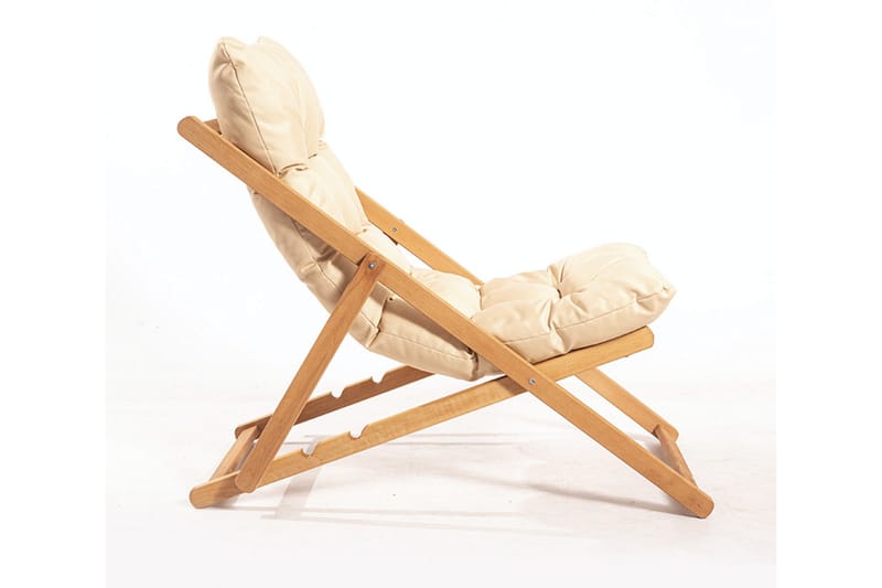 Gardellis Liggestol 66x48 cm - Brun/Creme - Havemøbler - Havestole - Solstole