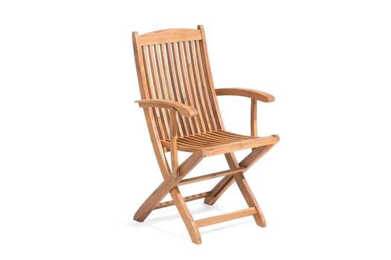 Lahaina Stol 2 stk med Hynde - Natur/Beige/Akacie - Havemøbler børn - Positionsstole