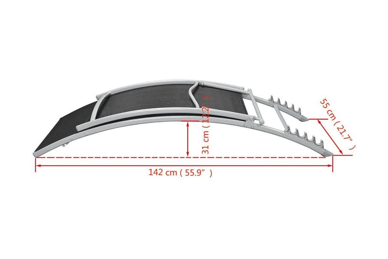 Liggestol Stål Og Textilene Sort - Sort - Havemøbler - Havestole - Solseng & solvogn
