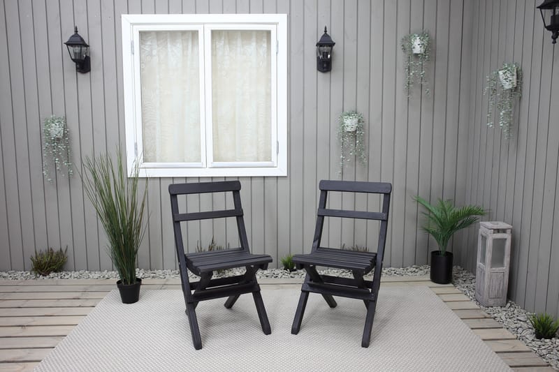 Larios Spisebordsstol - Mørkebrun - Spisebordsstole udendørs - Havemøbler børn - Altanstole
